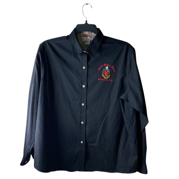 Baw Athletic Wear Delta Sigma Theta Sorority Shirt Womens XL Long Sleeve Casual - Picture 1 of 9